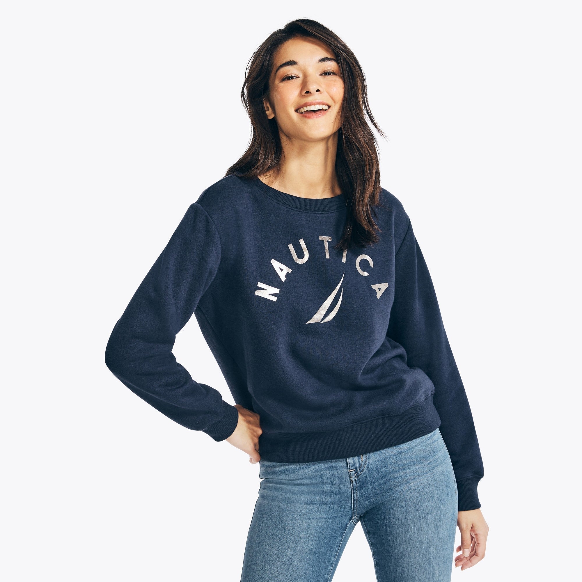 Sueter Nautica De Mujer Sweatshirt Sudadera Nautica Sudadera De