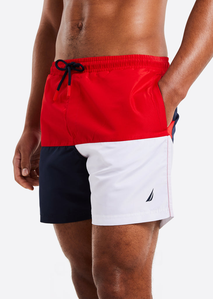 Traje de baño secado rápido colorblock - traje de baño de 